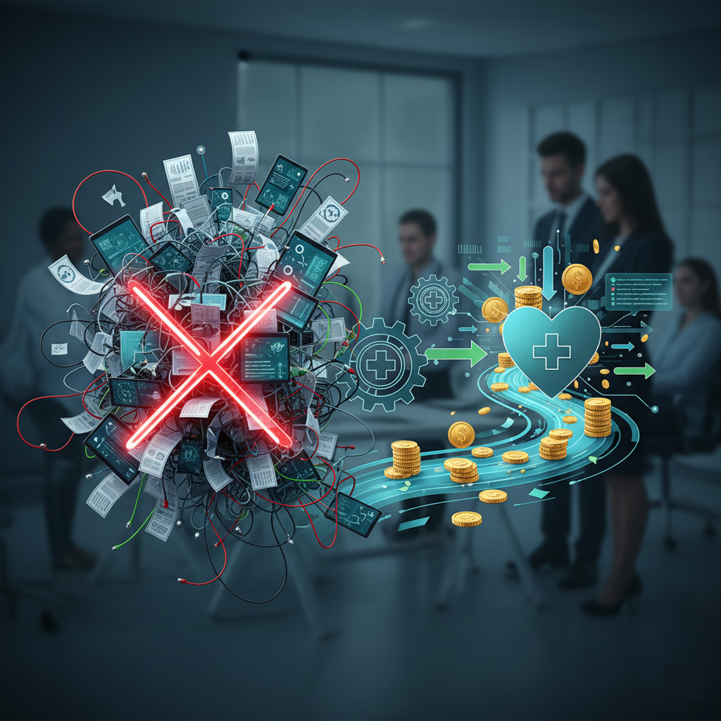 Illustration showing accounts receivable process