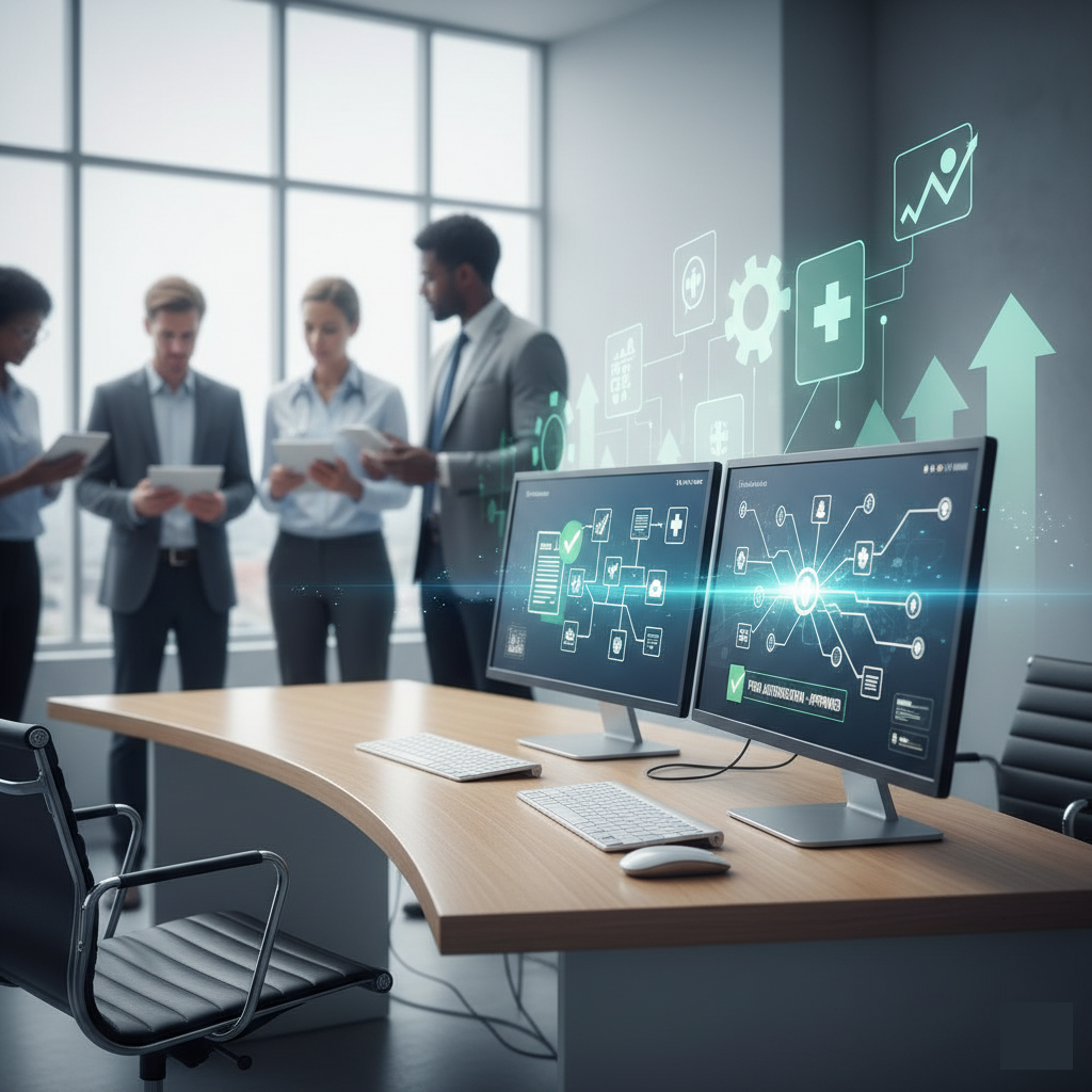 Diagram showing prior authorization workflow