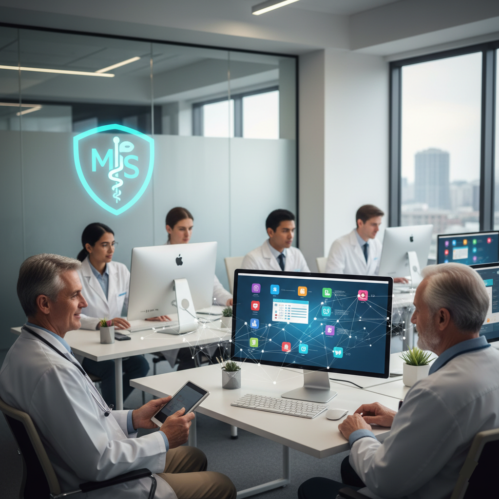 Virtual assistant helping healthcare professionals