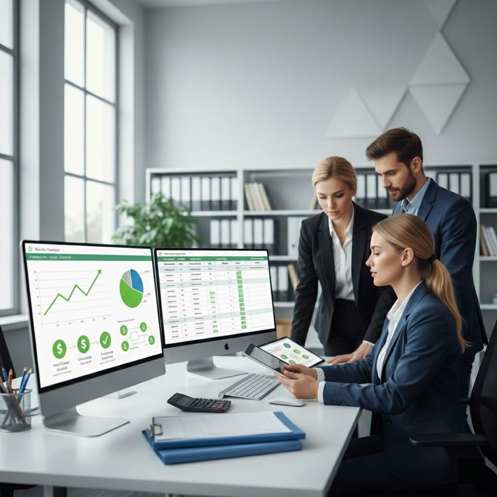 Illustration showing denial management workflow